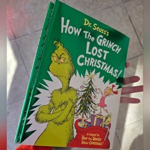 Dr. Seuss Green and White How The Grinch Lost Christmas Book